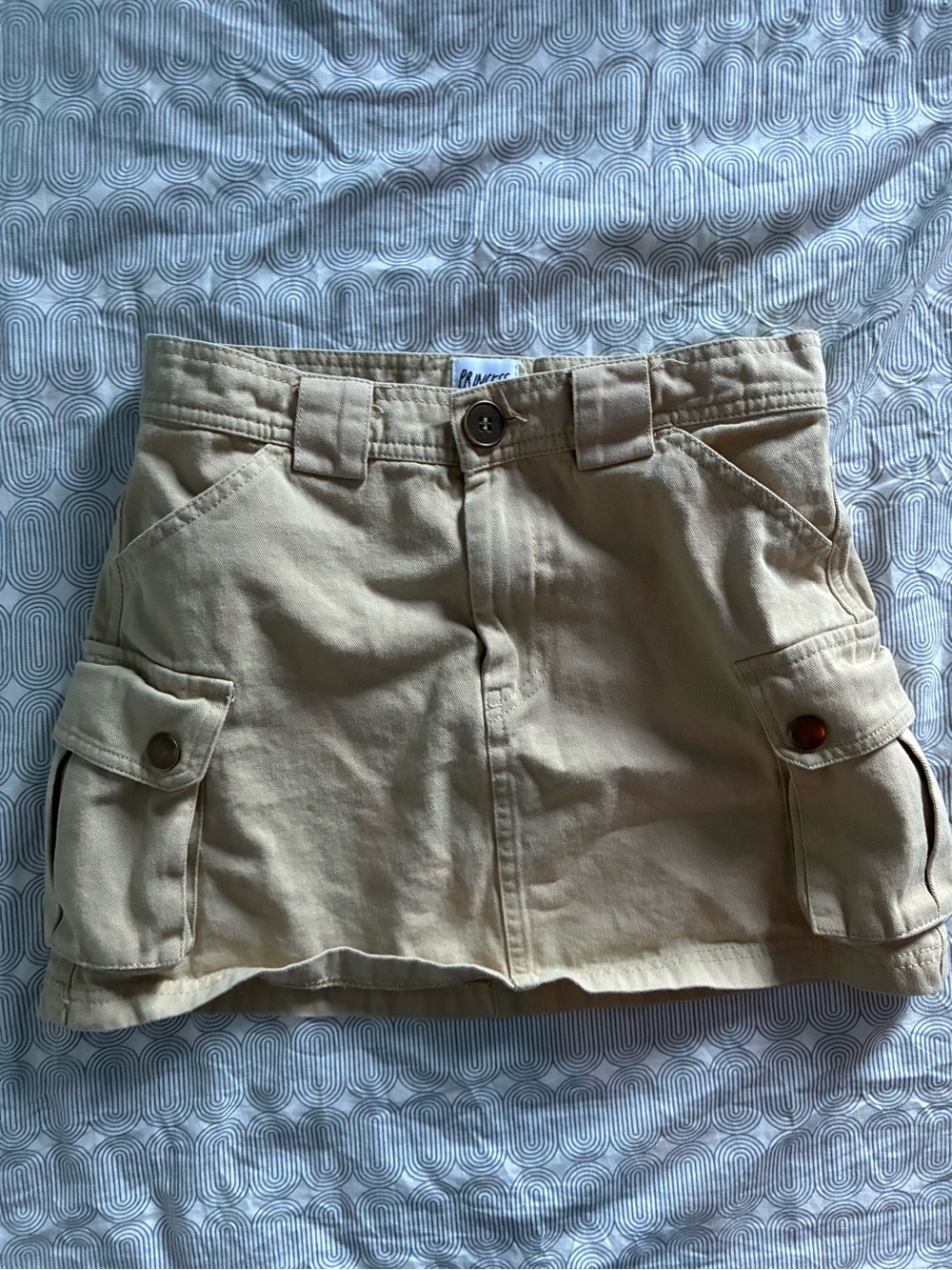 Princess Polly Beige Cargo Mini Skort